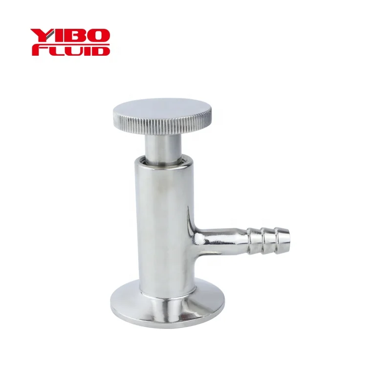 Sanitary Stainless Steel 304 316L tri-Clamped Sample Valve for Tank and Pipe fitting food grade Fast Installation Sampling