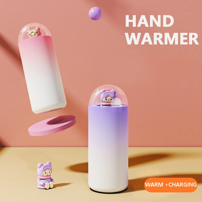 2023 Best design USB Rechargeable Hand Warmer Electric Hand warmer With Mobile Power Bank Winter Hand Warmer