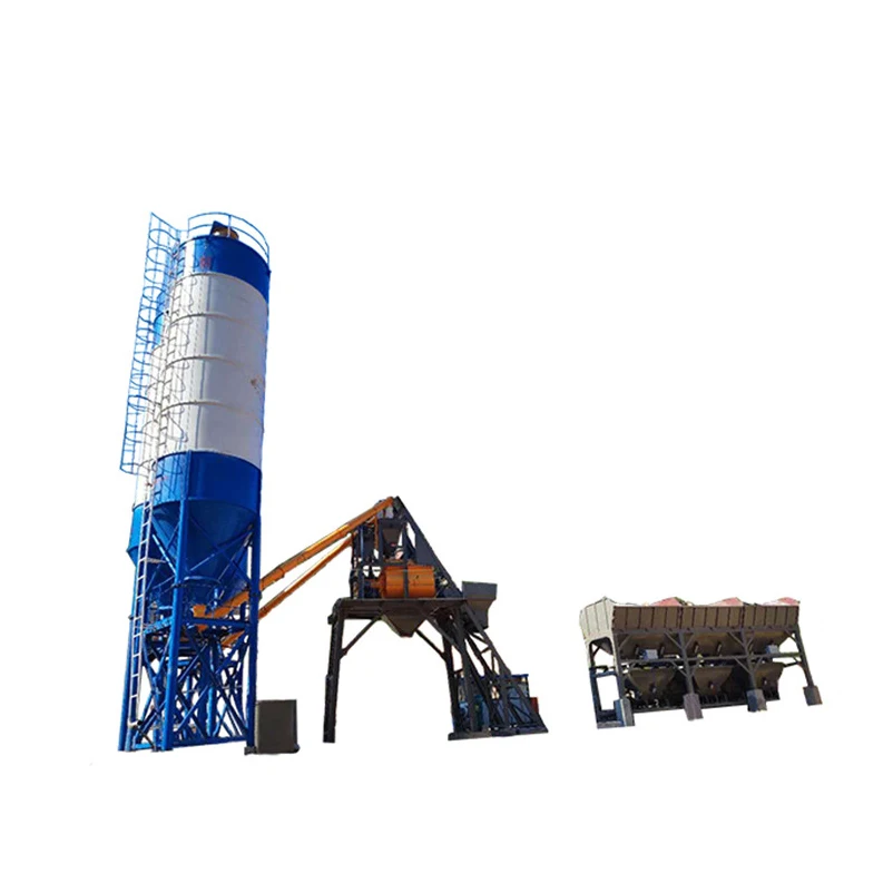 HZS75 Concrete Batching Plant 75m3/h Concrete Mixer Batching Mixing Plant Equipment