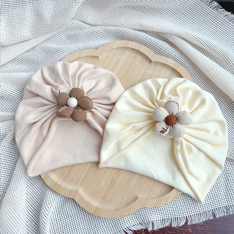 Rabbit lace fetal cap set newborn baby hat newborn winter baby sock cap set