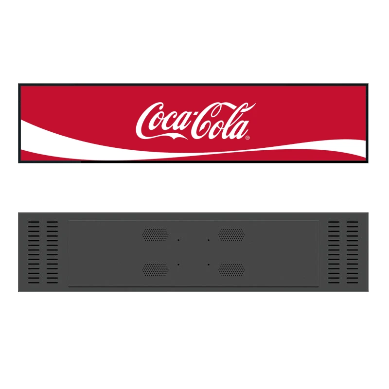 23 24 35 37 Inch Ultra Wide Shelf Edge Advertising Digital Signage Monitor Type Stretched Bar Lcd Display Screen