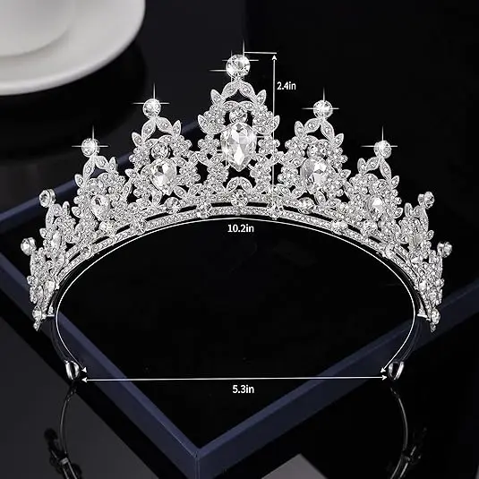 Queen Crown and Tiaras Princess Crown for Women and Girls Crystal Headbands for Bridal Princess for Wedding and Party