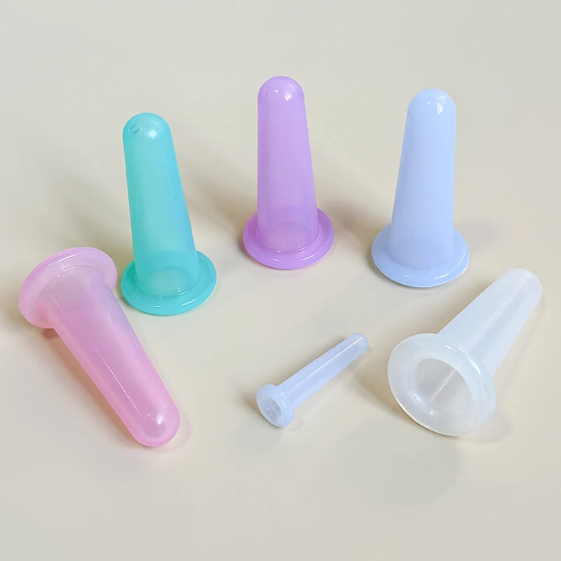 Silicone Anti Cellulite Cup Vacuum Suction Massage Cups Facial Cupping Sets Body and Face Massager