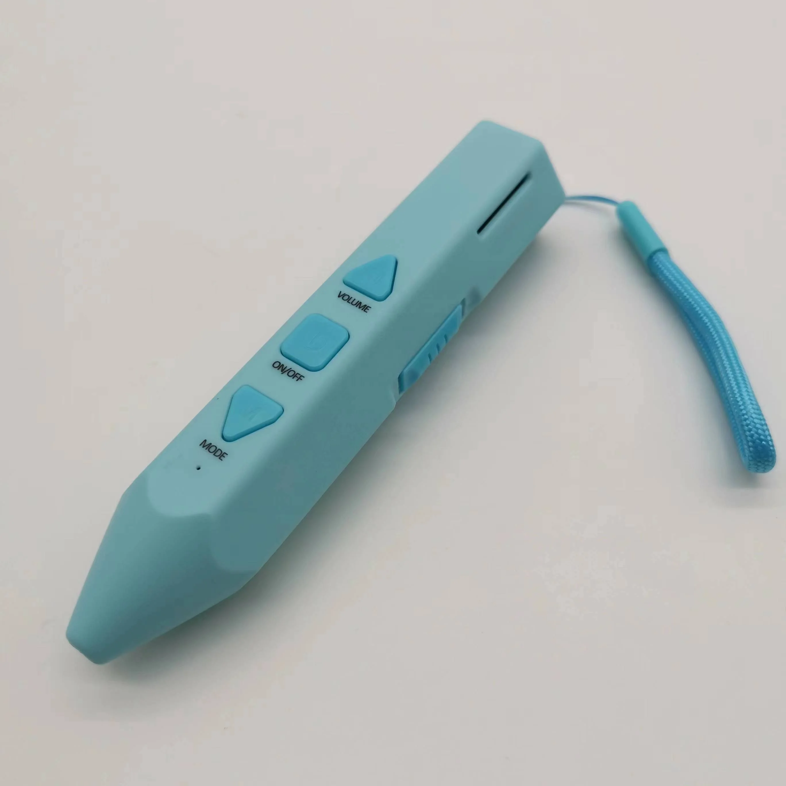 Pencil shape kids educational toy talking pen with recording DIY stickers audio sound music playing language learning machine