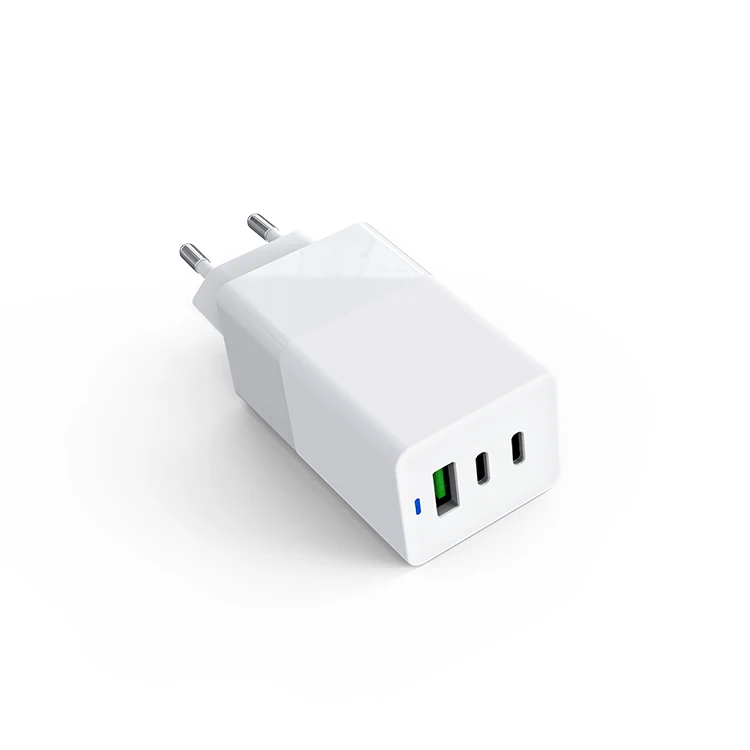 65W GaN Charger 3 Port USB Quick Charge 4.0 3.0 Type C PD Fast Charger