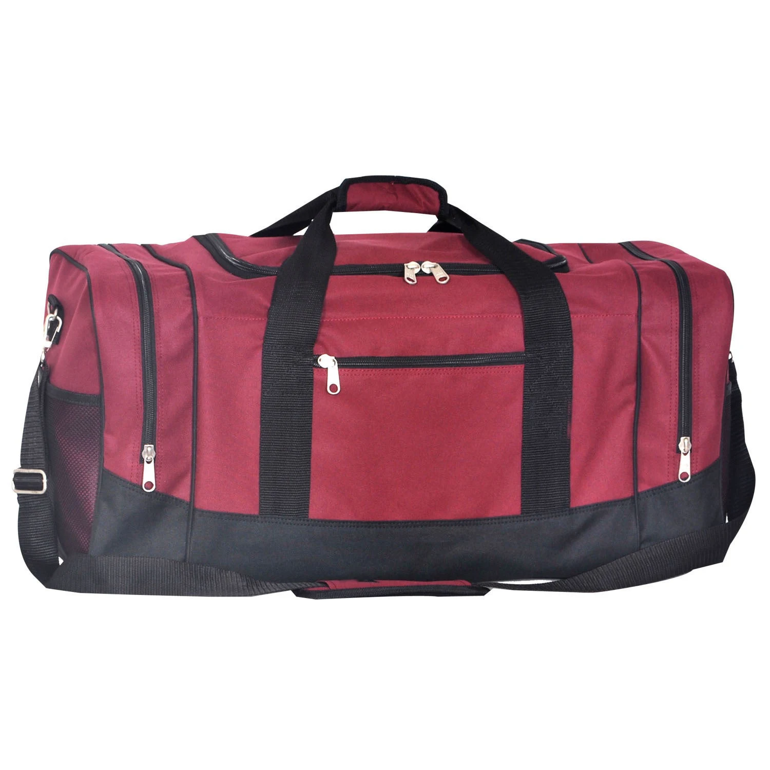 600 Denier Polyester Sport Gear Duffel Bag, Heavy Duty Multi Pocket Large Water-resistant Travel Duffel Bag