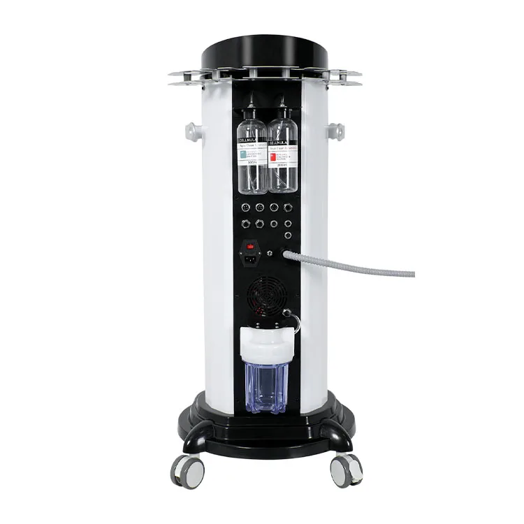 2024 Factory price spa salon metal handles with plastic chassis hydra jet peeling facial aqua facial oxygen beauty machine