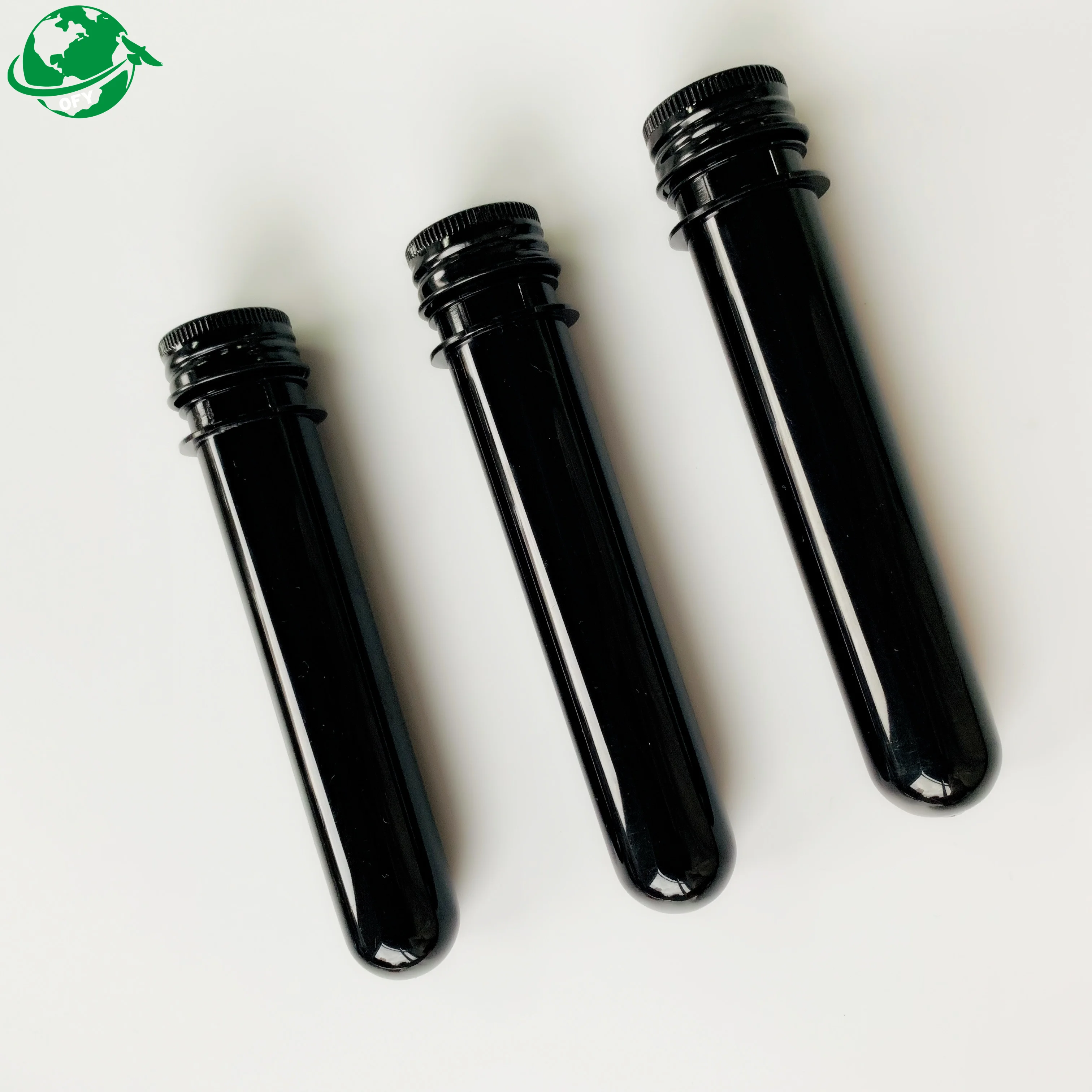 30ml 40ml 50ml  80ml 100ml PET Plastic Test Tube with Screw caps for Candy/Bath Salts/USB cable line