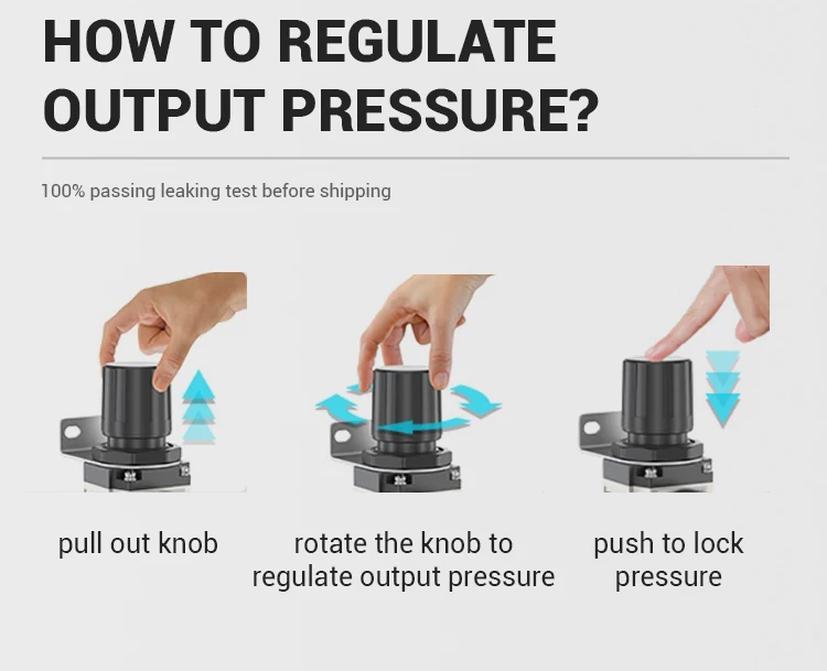 AC Series Aluminum Alloy Air Filter Regulator Lubricator Unit FRL Air Preparation Air Compressor Filter Regulator