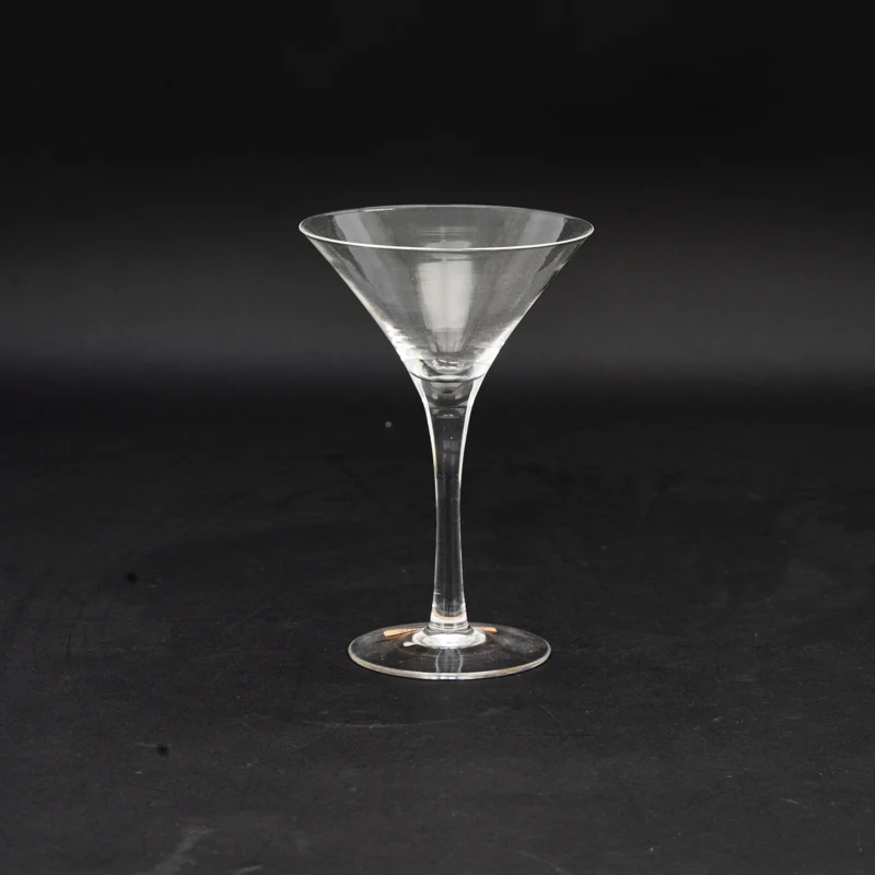 customize wine tasting martini glass Lead free crystal triangle cocktail glasses with stem