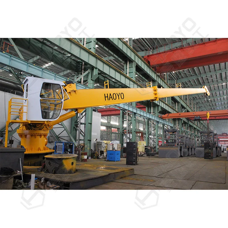 Small Ship Deck  For Boat Marine Crane For Sale