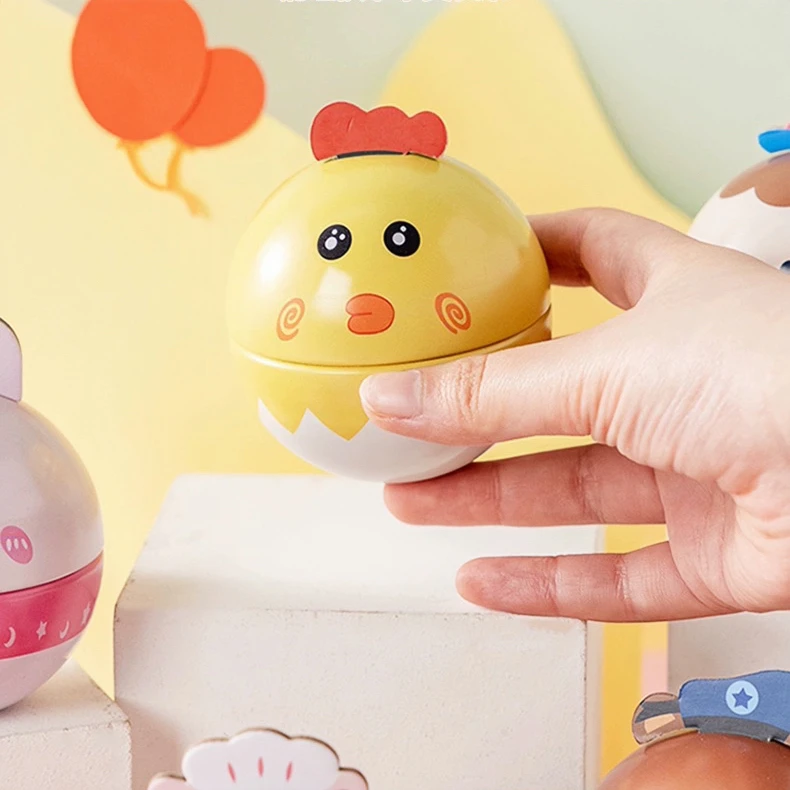 Lovely Small Empty Ball Shape Tin Cartoon Pattern Candy Chocolate Storage Metal Box