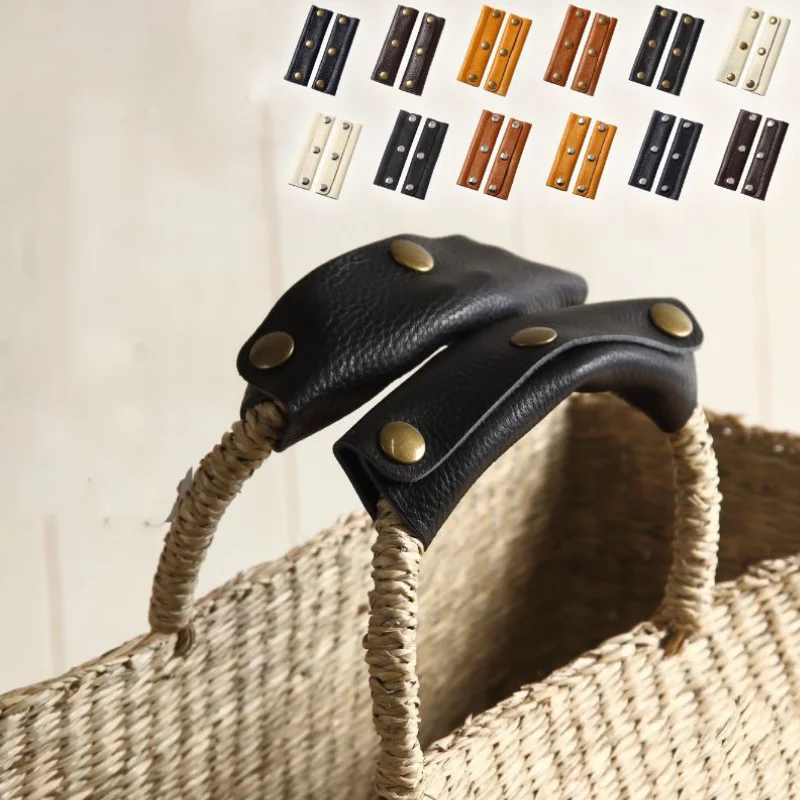 Простая кожаная сумка для багажа, кожаная ручка с защитой от нажатия, съемные аксессуары для багажа