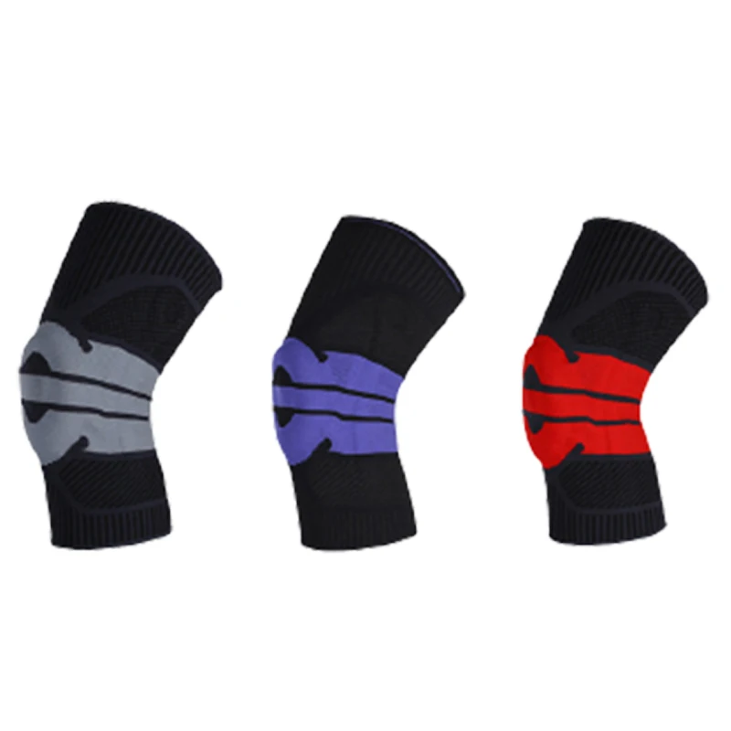 Nylon Knee Protective Compression Sleeve Knee Support Brace with Patella Gel Pads