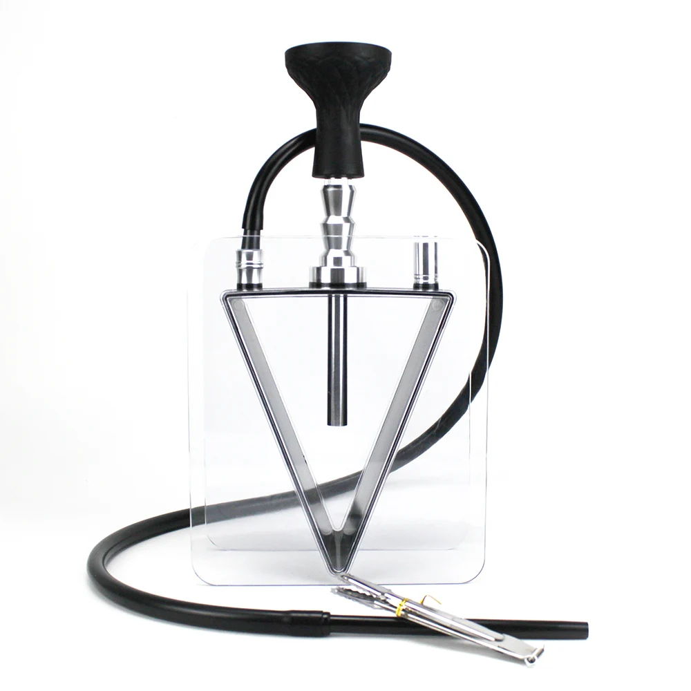 New Arabian Acrylic Shisha Set Contain Metal Tongs Silicone Hose Tobacco Bowl Smoking Narguile Chicha Hookah Set