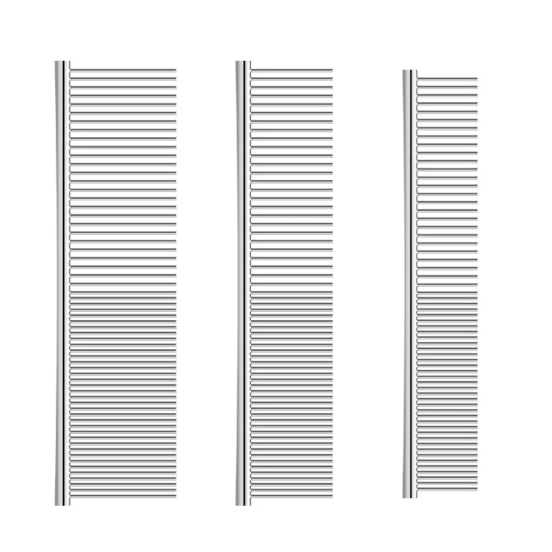 2 in 1 Professional  Pet Comb with Dense Teeth and Comb Teeth  Stainless Steel for Cats Dogs Hair Grooming