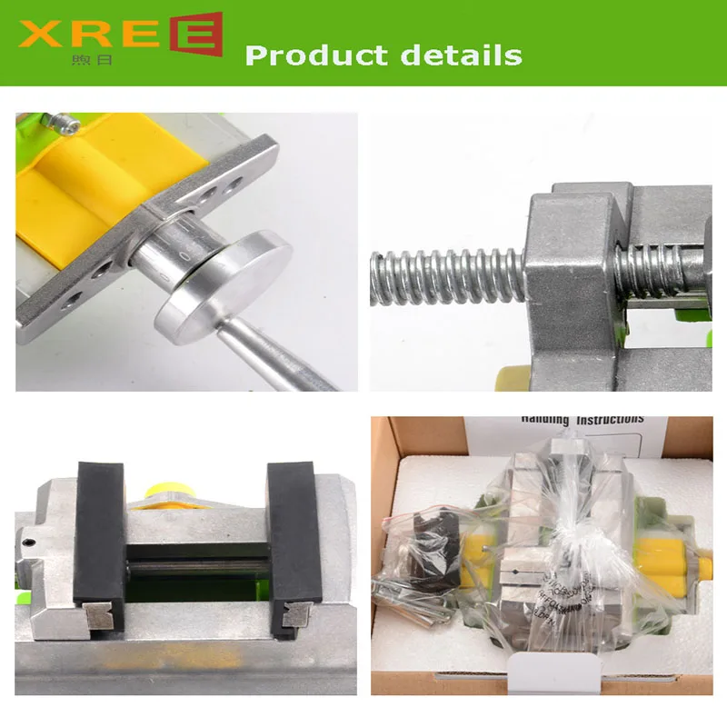 Precision cross flat jaw vise bench drill special Bench Vise milling machine two-way moving worktable fixture