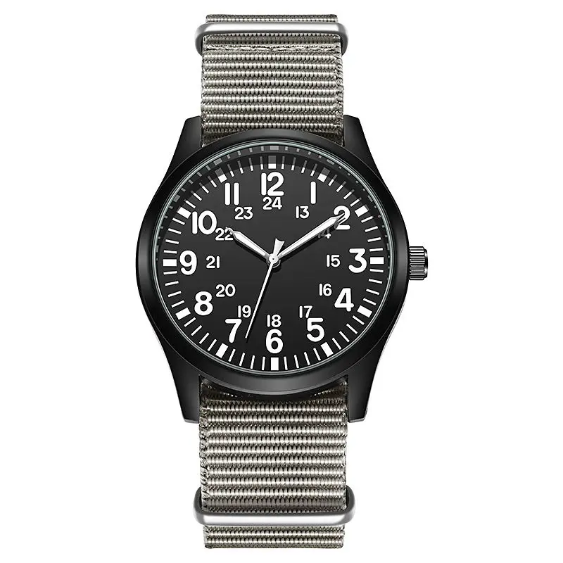 Chic Nylon Leather Watch Quartz Watches Men Women Japan Movement Watches Wrist Waterproof Wristwatch