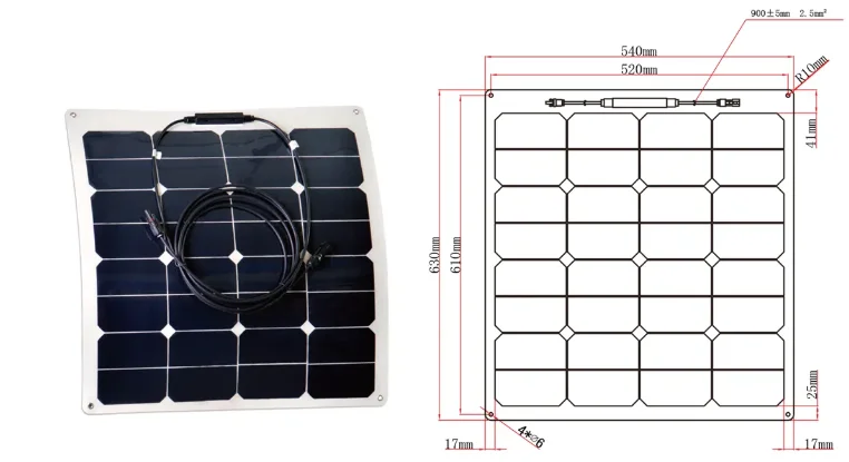 T.Y.L 50W Solar Panels Small Thin Film Monocrystalline Outdoor Flexible Solar Panel solar system products for car trailer hood
