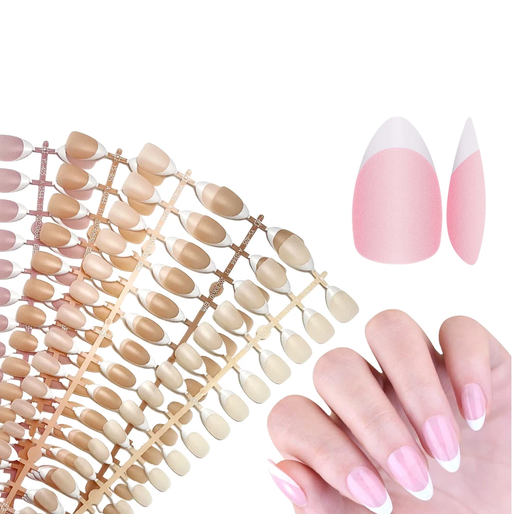 Nailpop французский гель относится к настоящему салонному Гелю ручной работы искусственный пресс для ногтей Предварительно короткий 150 шт.