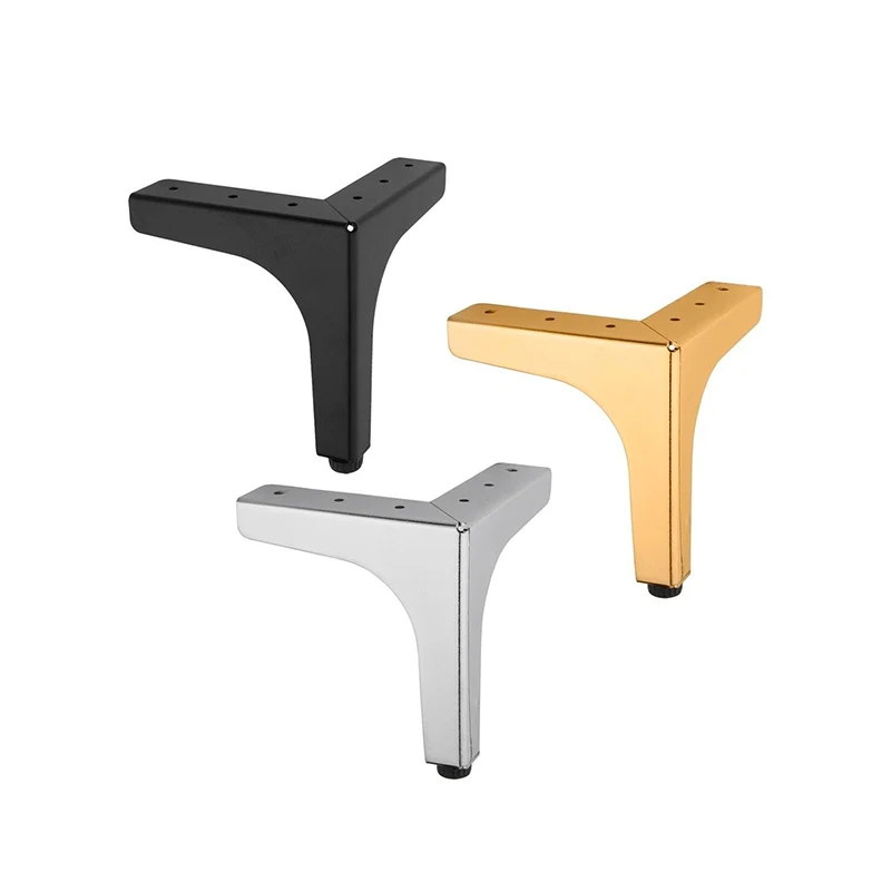 triangle Y shape oblique metal sofa leg in foshan for furniture sofa legs bed feet with 120mm sofa leg