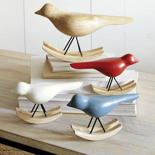 9 Inch Resin Craft Colorful Peacock Bird Figurine with Antique Finish Polyresin Peacock Statue