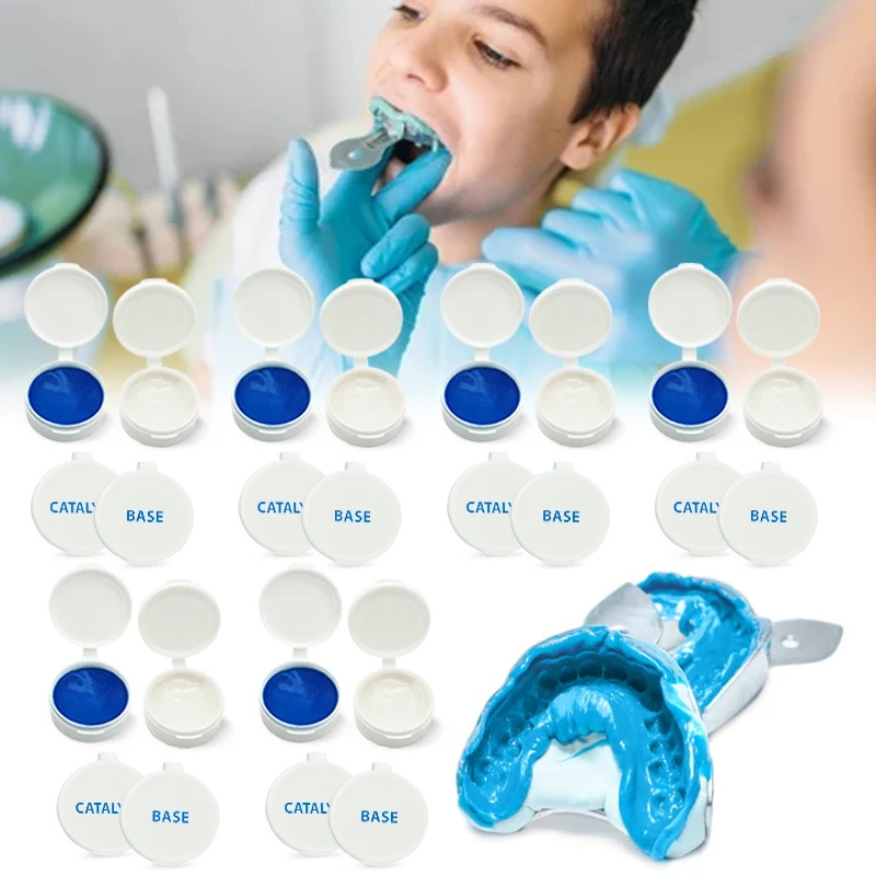 Custom Grill Snap Veneer Mouth Putty Tray Gold Teeth Grill Dental Silicon Impression Molding Materials Mouth Mold Kits