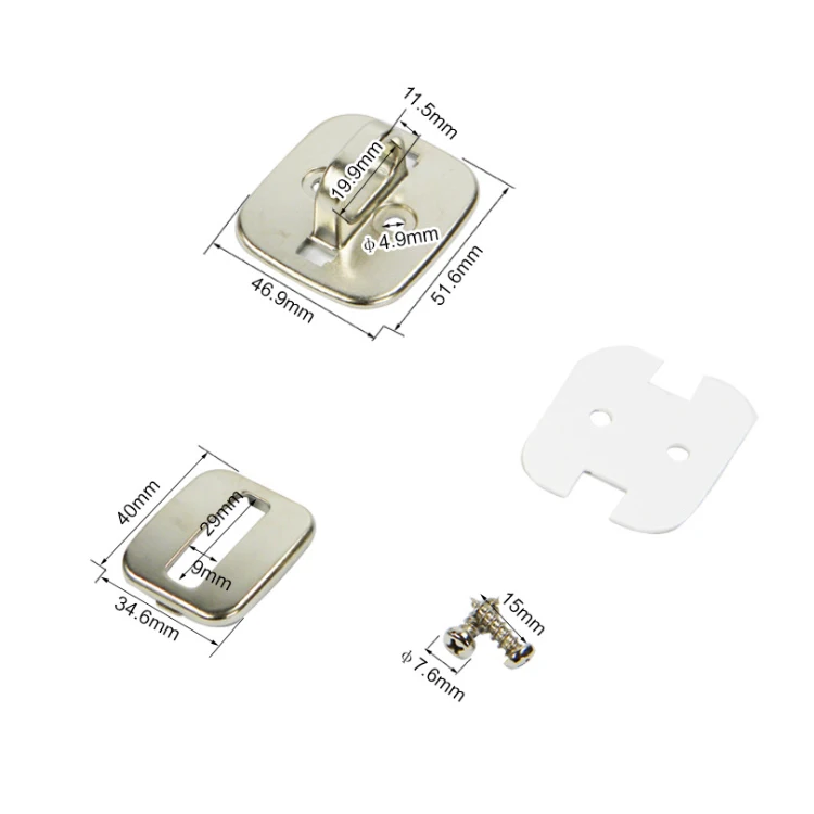 YH1517 Zinc Alloy Security Anchor Base Plate for Keyed or Combination Cable locks, Tablet Cable Locks