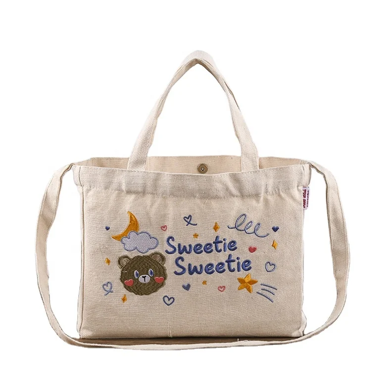 Factory Wholesale Fashion canvas shopping bag Sona Package canvas tote bag