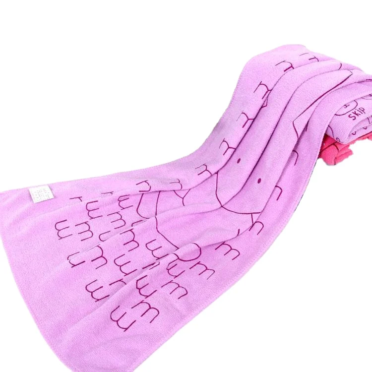 Soft Bath Towel cartoon Print Children Bath Towel Microfiber Baby Bath Towels