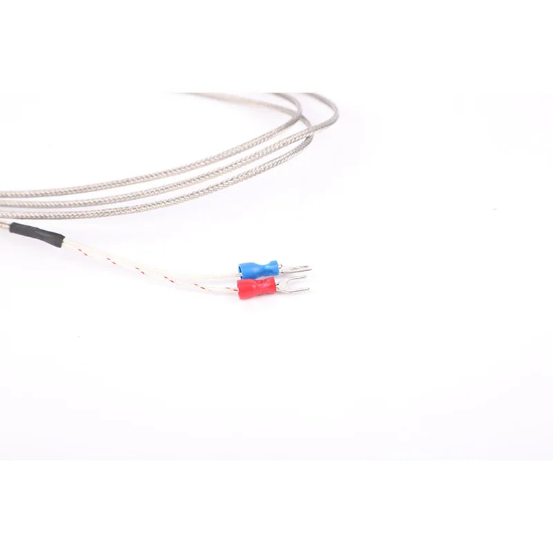 k Type thermocouple high temperature probe type 0.1mm High temperature temperature measurement wrnk-191 Flexible probe armored t