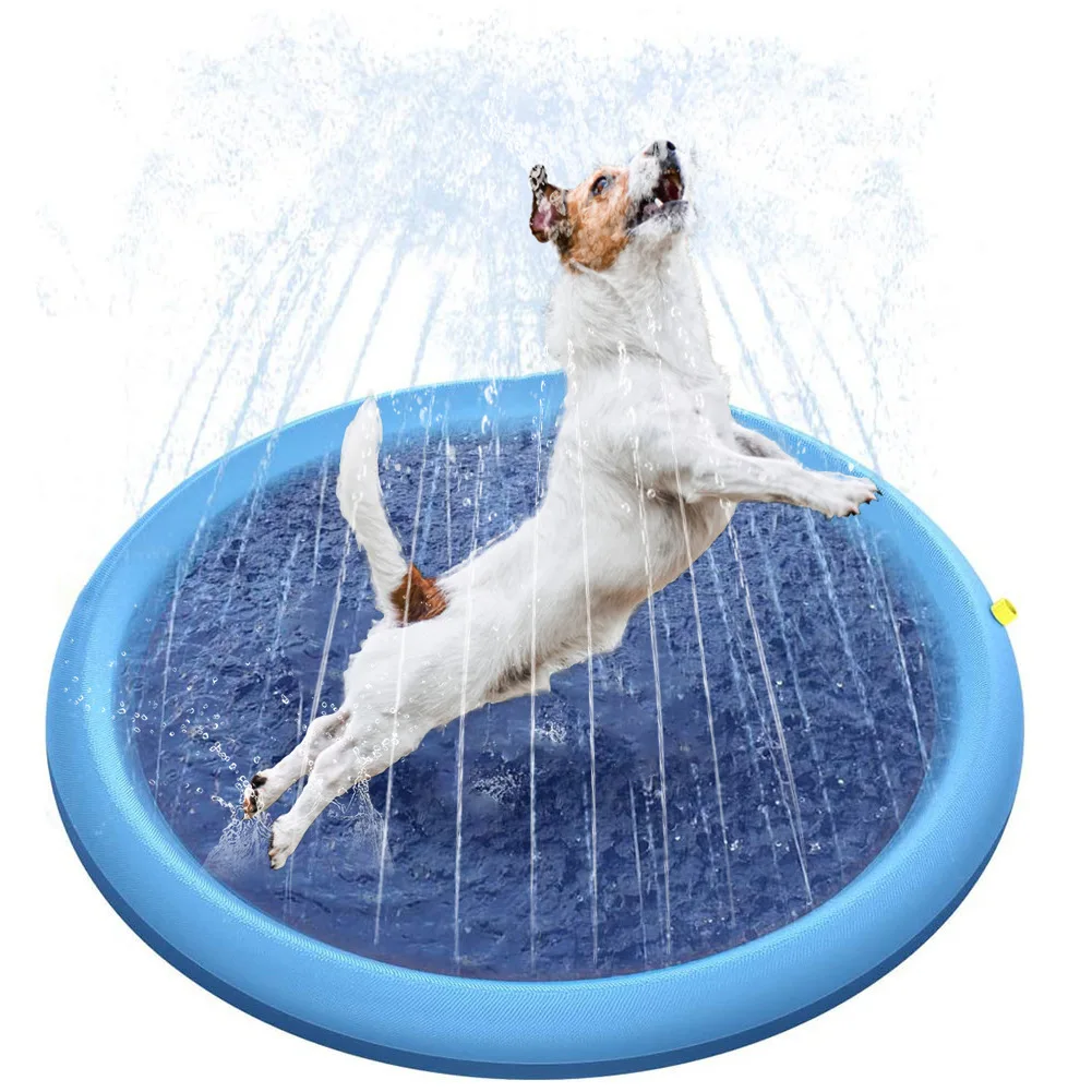 kids aquatic park spray mat lawn sprinkle pad inflatable splash pool for children&dog water game party