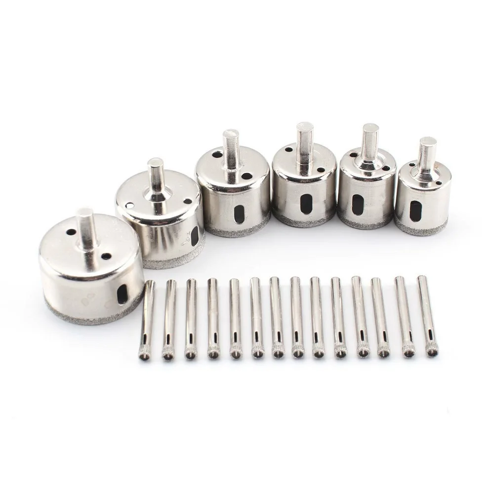 30 PCS Diamond Holesaw Cutter Tile Drill Bit Tool Set for Glass Marble Ceramic Hole Premium Quality Bit Tool