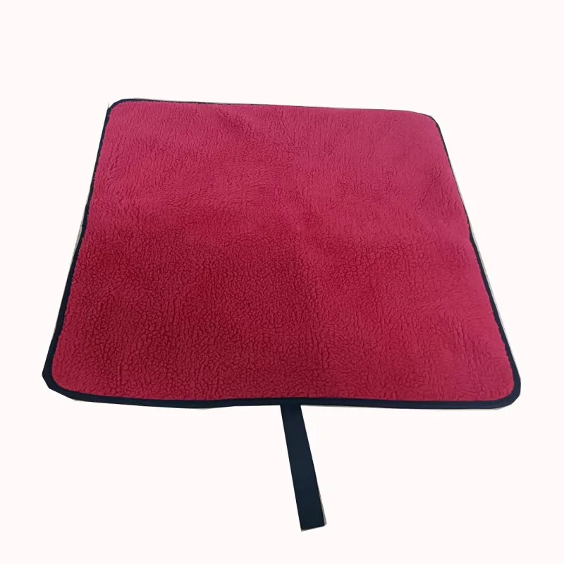 Recycled Water-repellent Outer Shell Plus Synthetic Lambswool Beach Change Mat with Customized Logo