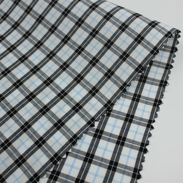 fabric supplier of Famous brand pure 100% cotton yarn dyed orange check fabric woven fabric manufacturer for shirt