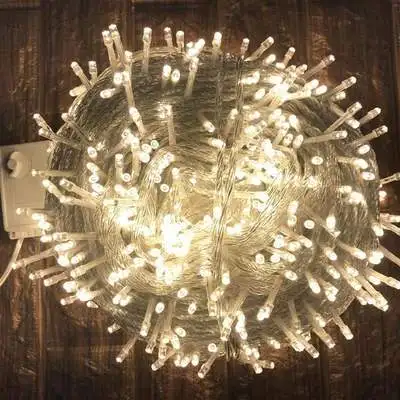 1000 LED Fairy String Lights Christmas Decorations IP44 Rating 220V Xmas Outdoor Lights White Red Green Pink Warm White Yellow