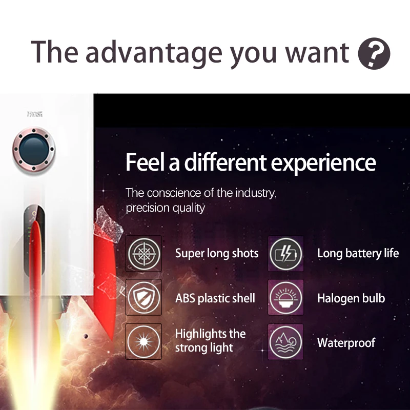 SUNCA 55W 209D Automotive strong non-rechargeable handheld halogen searchlight