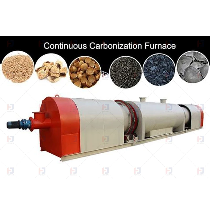 Activated carbon furnaces continuous carbonization furnace biochar carbonizing kiln