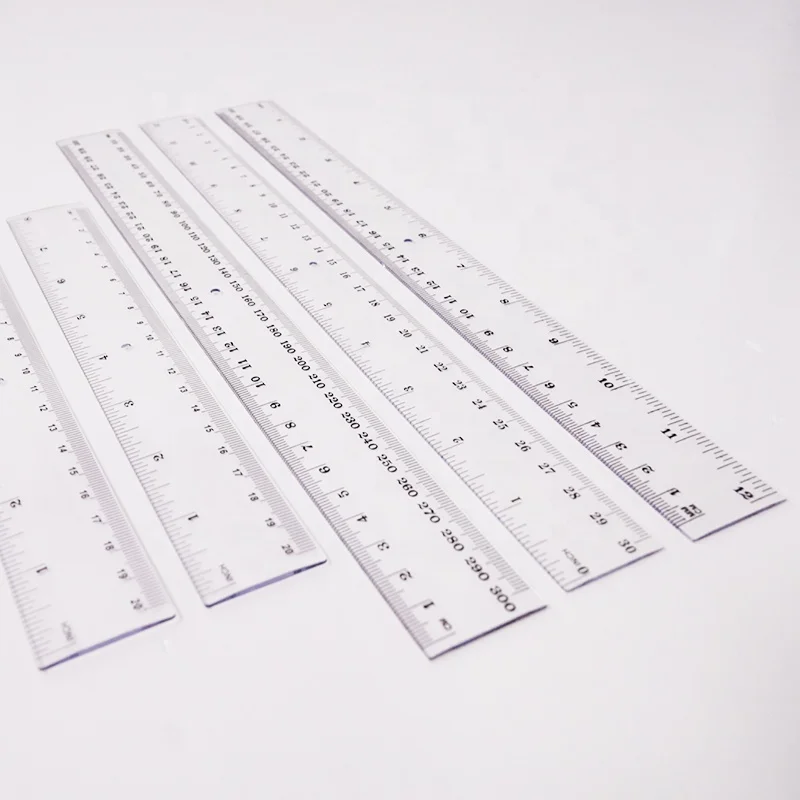 6 дюймов 12 промоушен обычай студент точность линейки рисунок пластиковая линейка