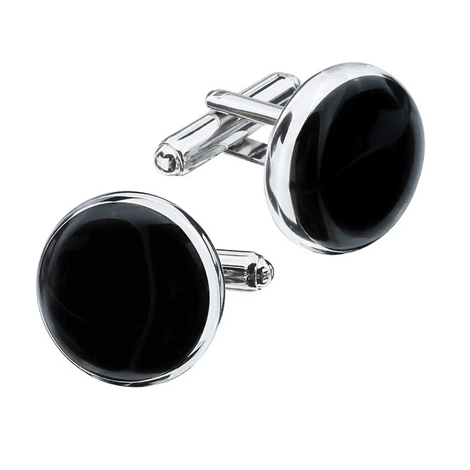 Cufflink Custom 925 Silver Rhodium Plated Cufflinks for Men Luxury Jewelry 925 Sterling Silver Customised Cufflinks for Men