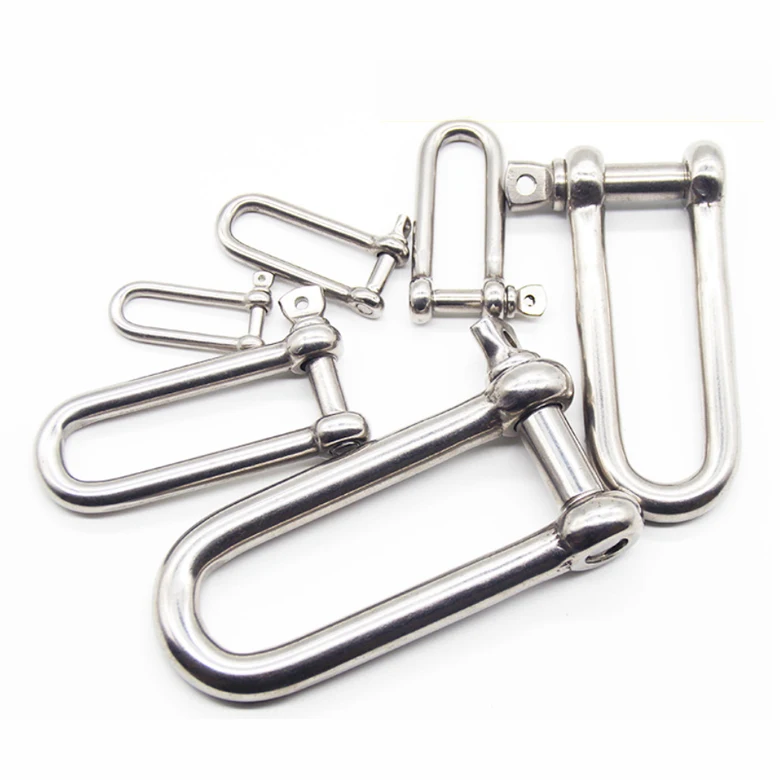 Paracord Bracelet D Shackle 304 Stainless Steel Bow Shackles Polished European Type Heavy Industry Retail Industry