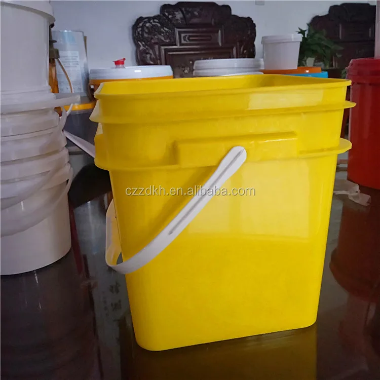 5l 10l 20l высококачественное химическое ведро квадратное пластиковое