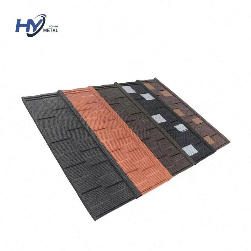 Iso9001 Aluminum Roofing Colorful Stone Coated Metal Steel Roof Tile Sheet Price