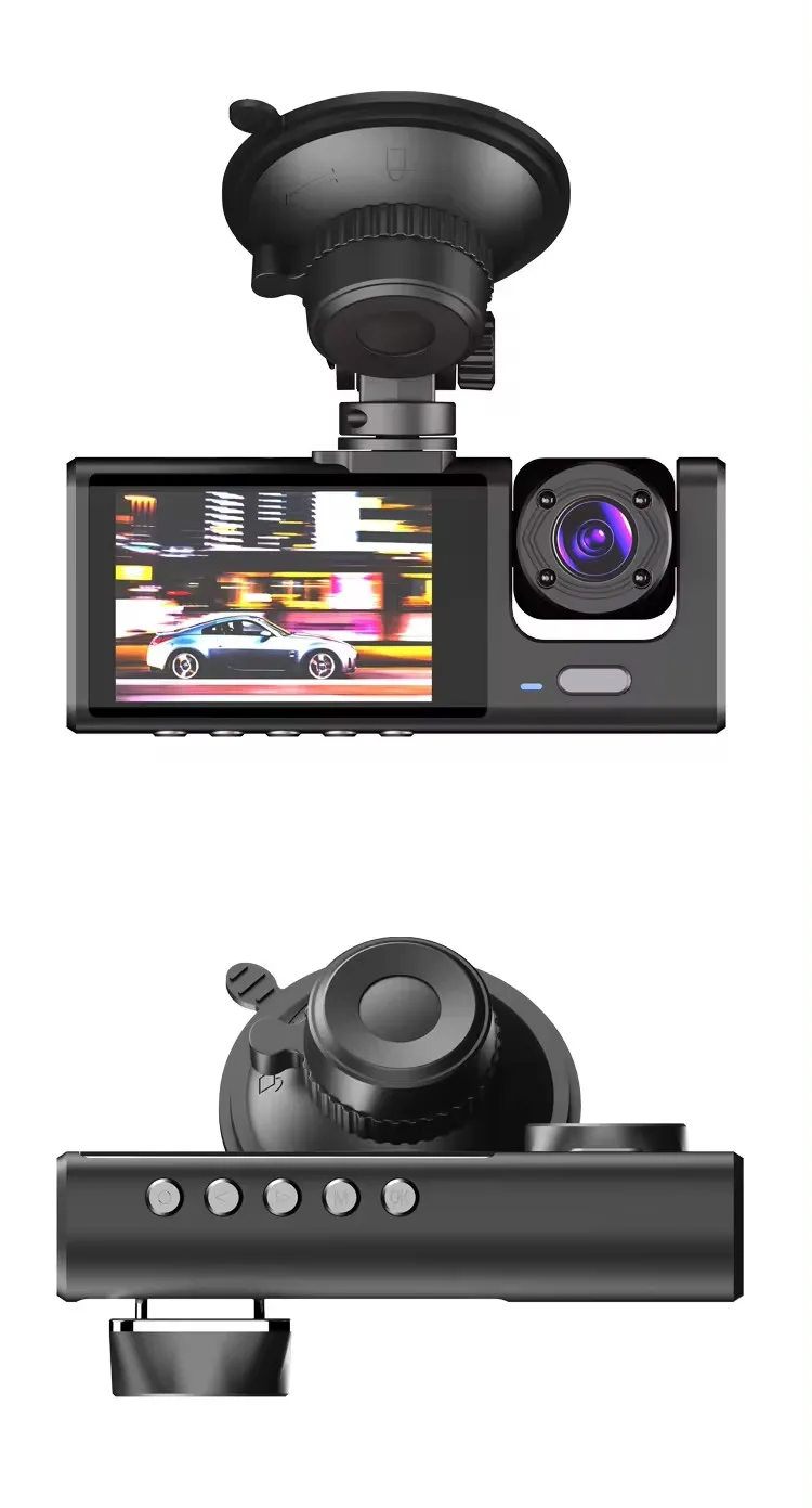 Lingtong 6248-1084-0308-2.0-inch IPS-V09 Real Triple Record Plus Weighted Force Car Video Recorder