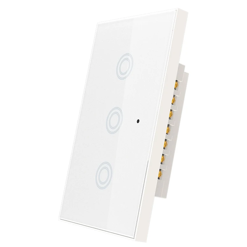 
intelligent auto on off light sound voice sensor switch 3 way touch screen light switch wifi 