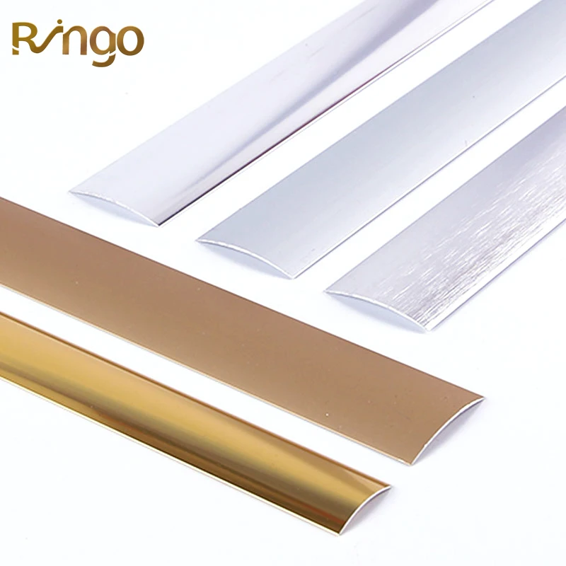 Foshan Ringo Wholesale Factory Price Ceramic Tiles Accessories Strip Golden Metal Tile Trim Strips For Floor Tile