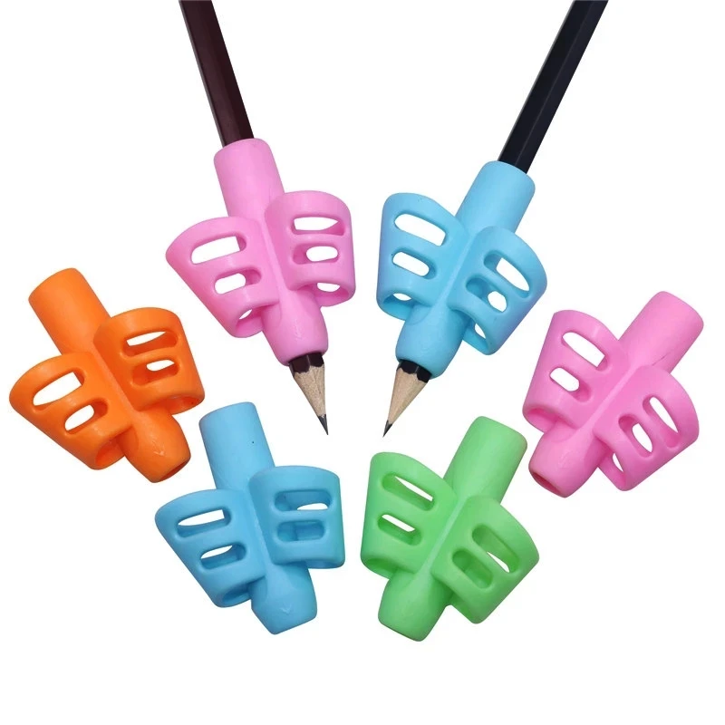 Children Writing Pencil Pen Clip Holder Kids Learning Practice Silicone Pen Aid Posture Correction Device for Students