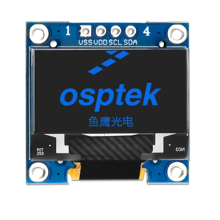 0.96 Inch Blue Color OLED Display Module with 128x64 Resolution I2C/Serial interface SSD1306 Driver