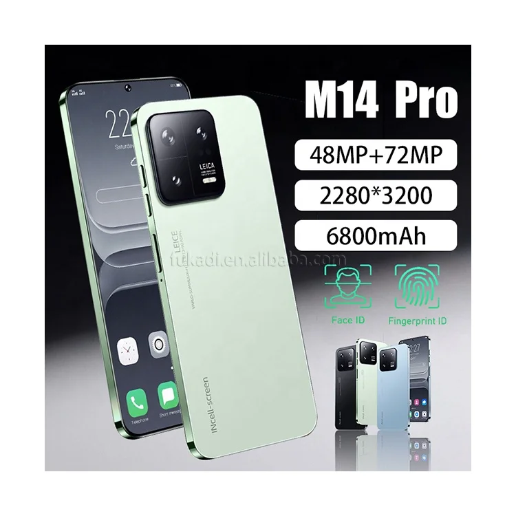 Good price M14 Pro 7.2inch Drop screen android phone tecno 16GB+1TB mobile phones octa core