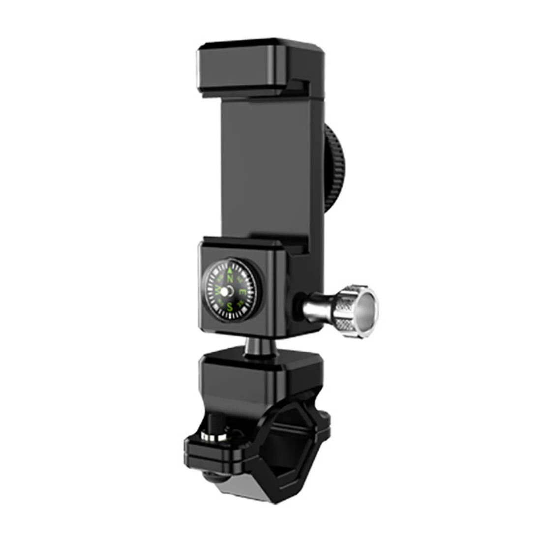 Bicycle Phone Holder Universal Bike Motorcycle Handlebar Clip Stand Mount Cell Phone Holder Bracket with Compass Guider